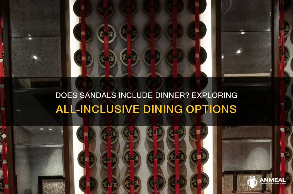 is dinner included at sandals