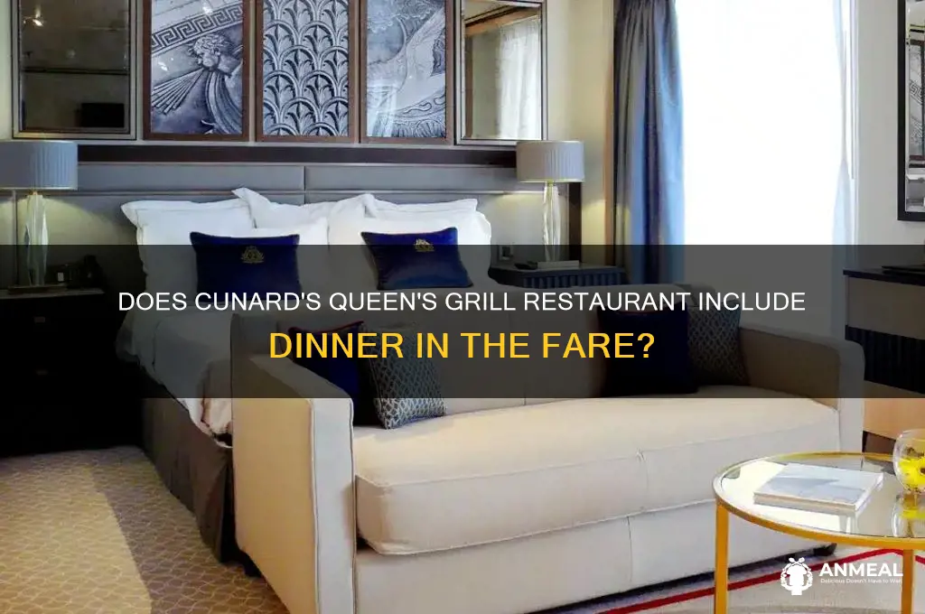 is dinner included in queens grill restaurant