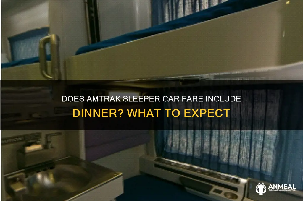 is dinner included with amtrack sleeperet