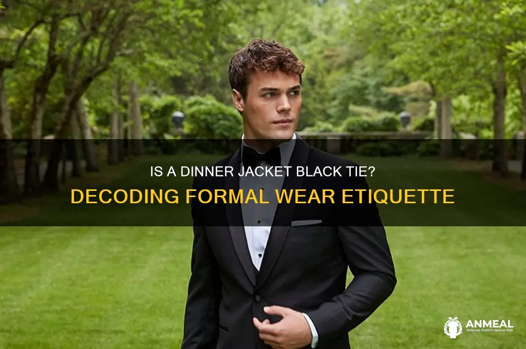 is dinner jacket black tie