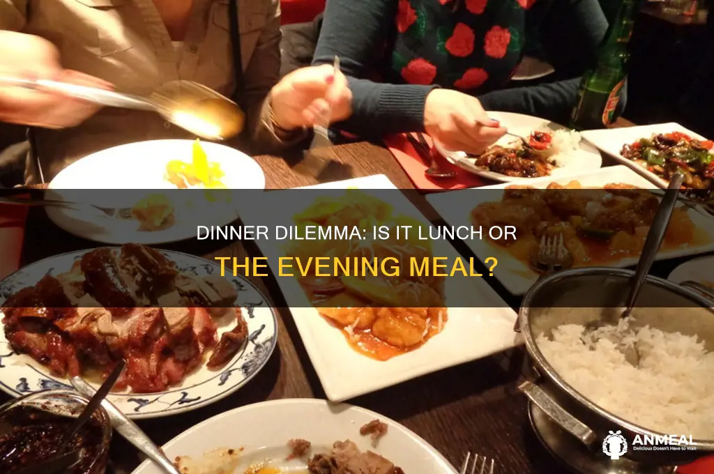is dinner lunch or evening meal