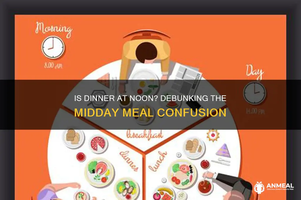 is dinner noon meal
