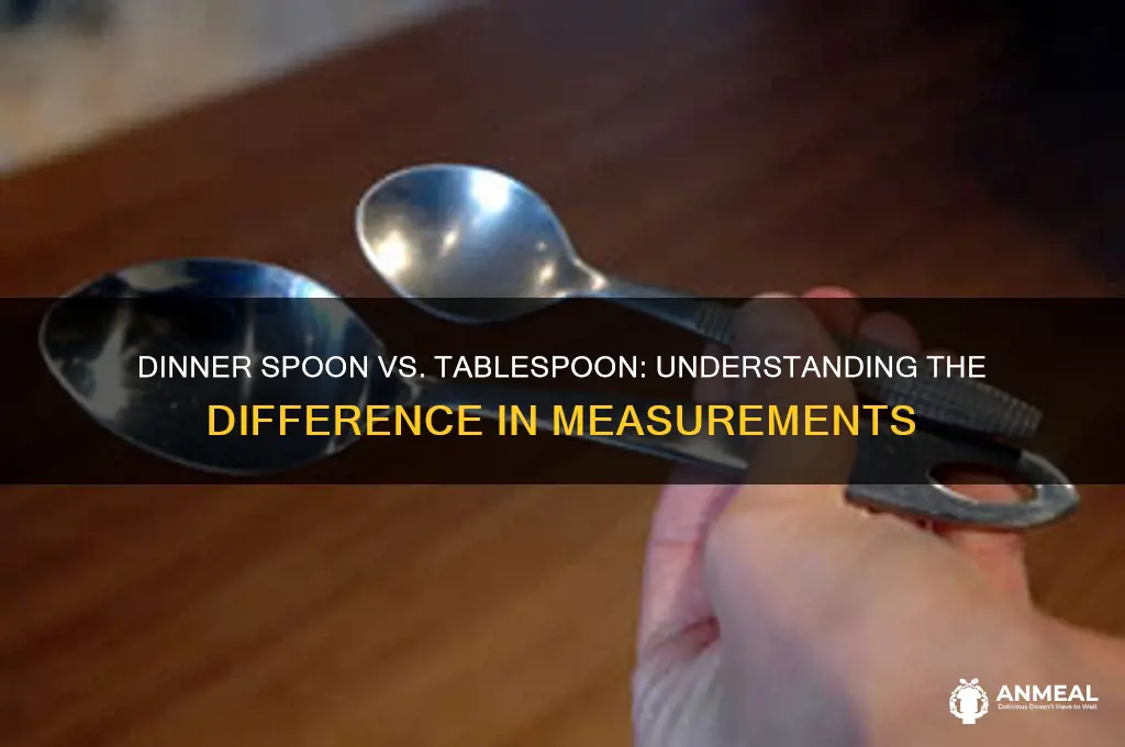 is dinner spoon same as tablespoon