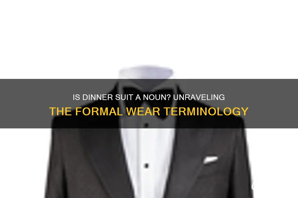 is dinner suit a noun