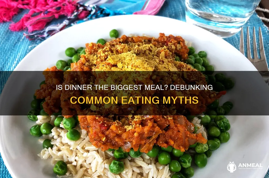 is dinner supposed to be the biggest meal