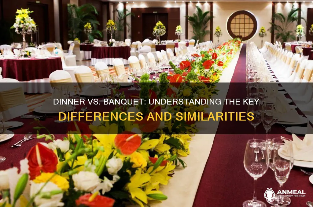 is dinner the same as banquet