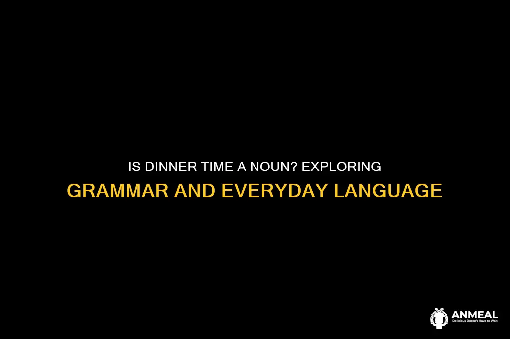 is dinner time a noun