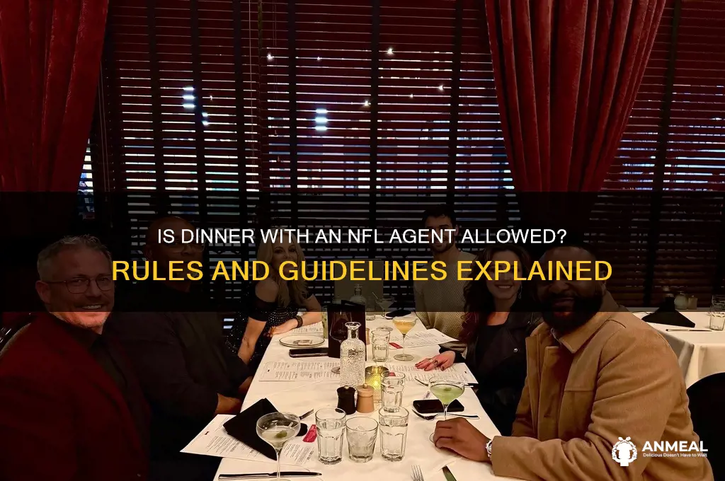 is dinner with nfl agent allowed