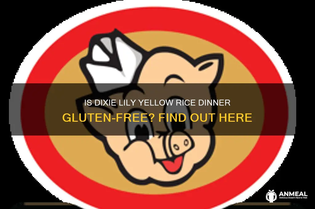 is dixie lily yellow rice dinner gluten free