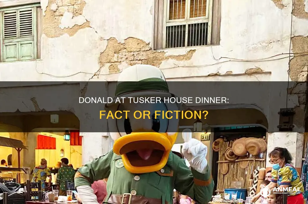 is donald at tusker house dinner