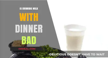 Milk with Dinner: Healthy Habit or Harmful Choice?