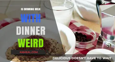 Is Milk with Dinner Unusual? Exploring Cultural Norms and Preferences