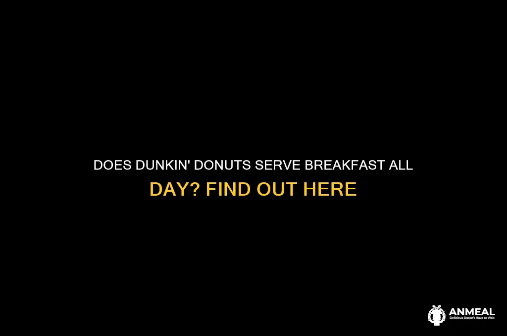 is dunkin donuts 24 hour breakfast