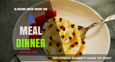 Greek Yogurt for Dinner: Healthy Choice or Missed Opportunity?