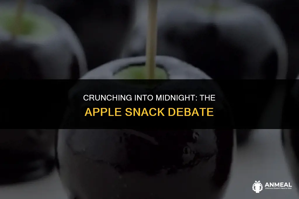 is eat an apple as a midnight snack