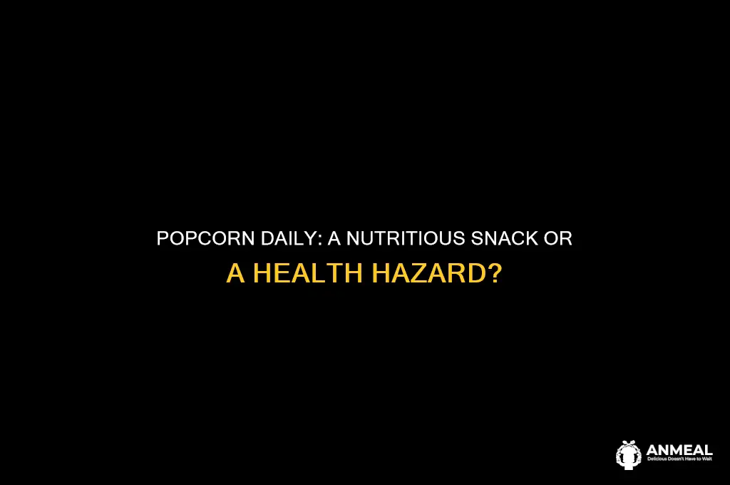 is eat ok to eat popcorn every day for snack