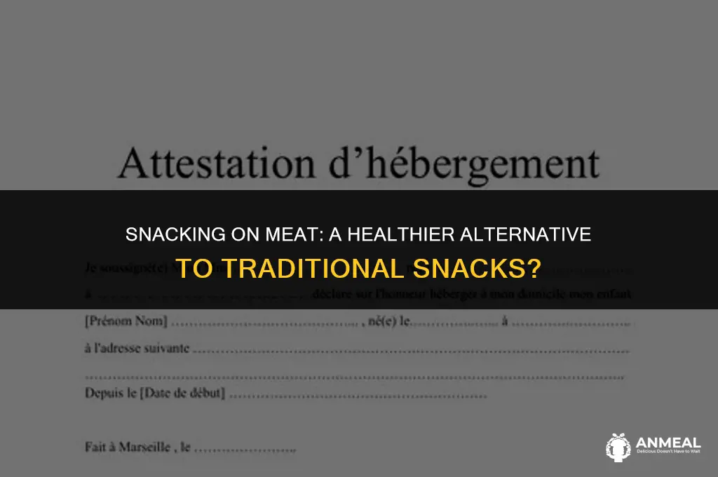 is eating meat as a snack better than snacks