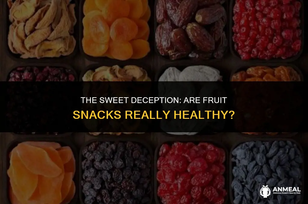 is eating too many fruit snacks bad for you