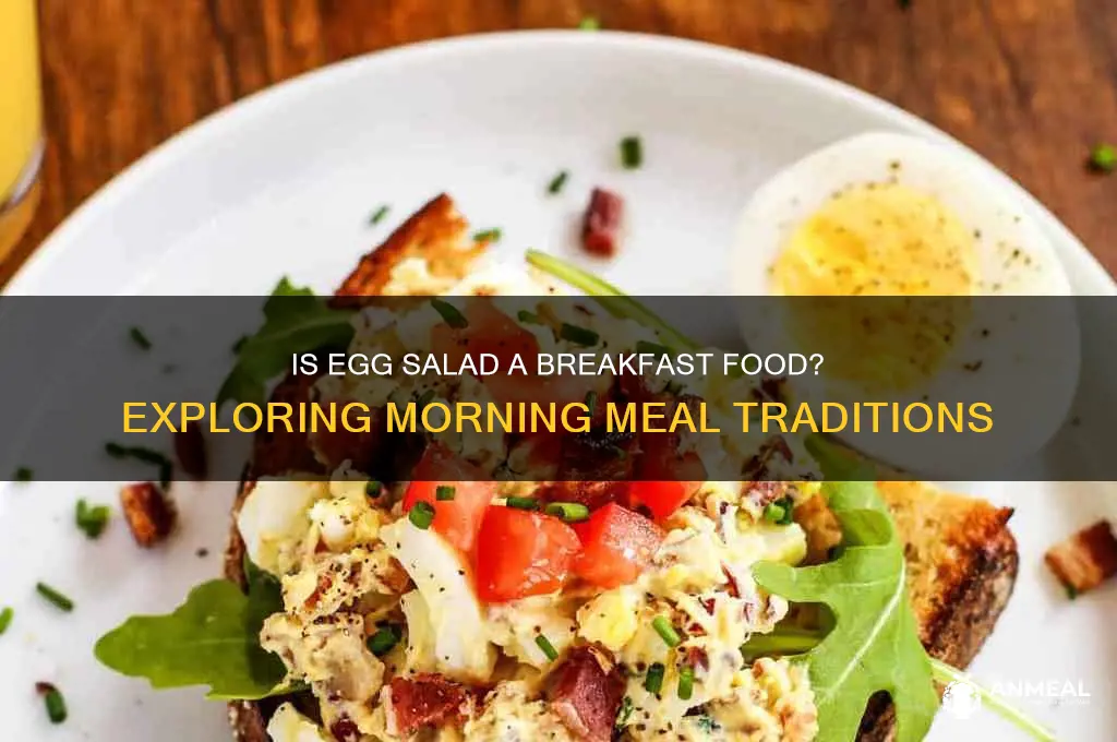 is egg salad a breakfast food