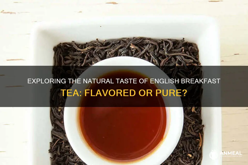 is english breakfast tea flavored