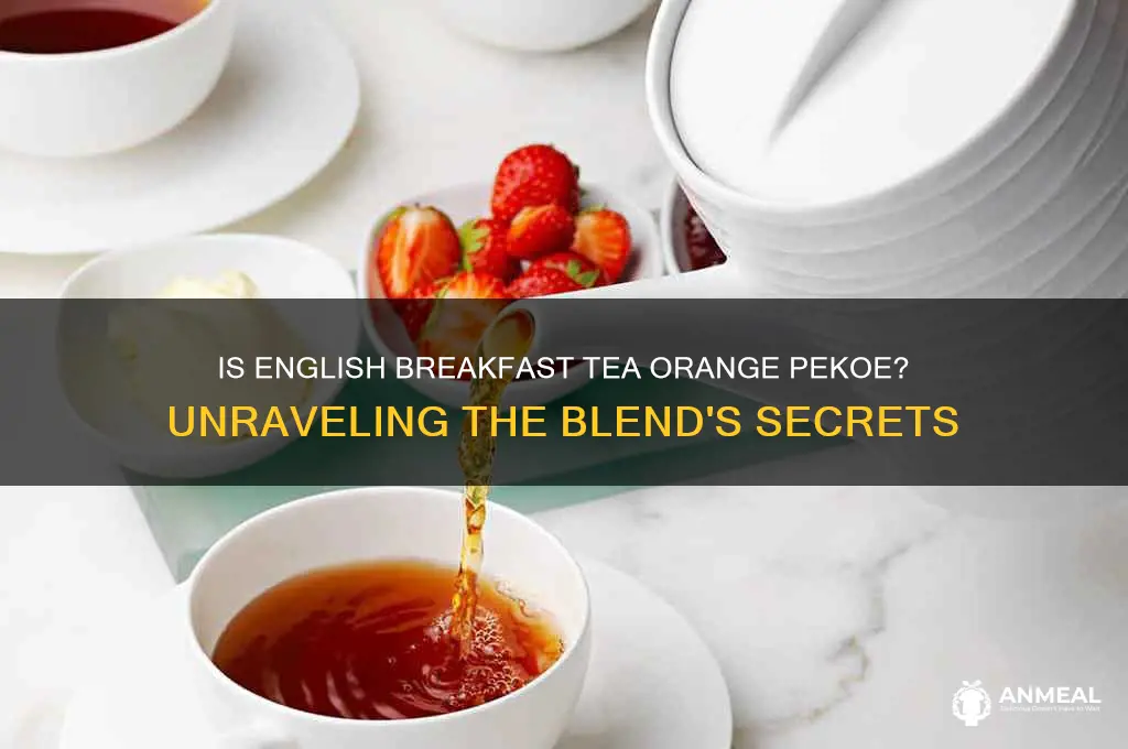 is english breakfast tea orange pekoe