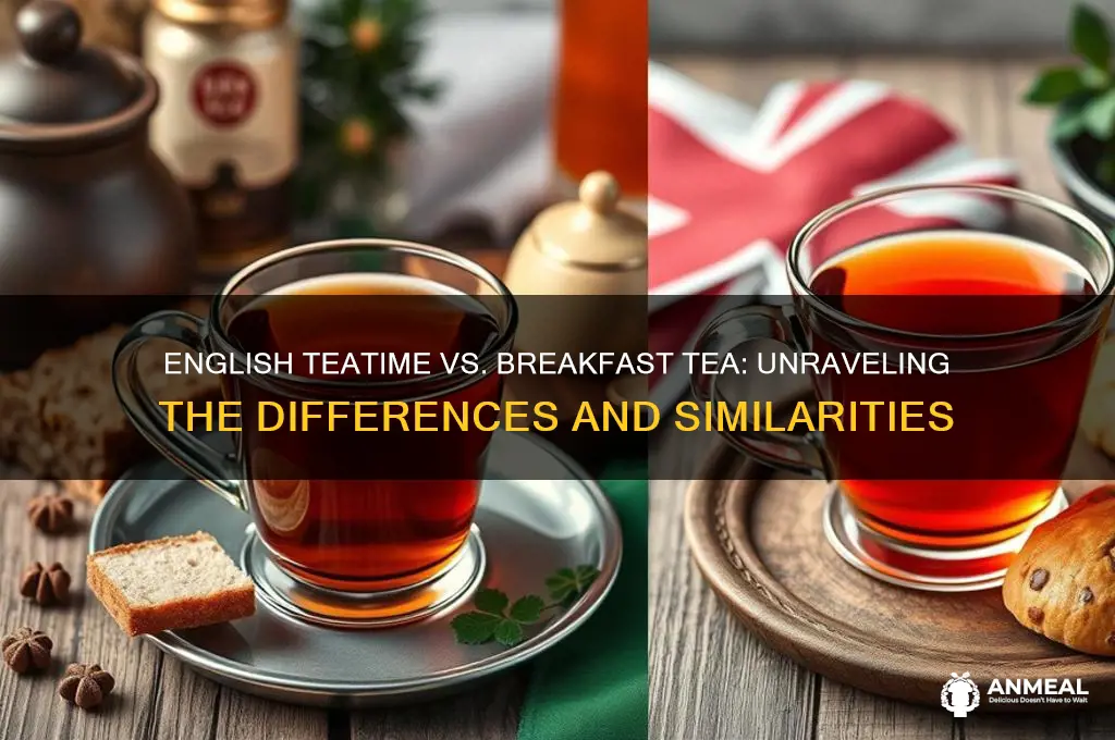 is english teatime tea the same as english breakfast tea