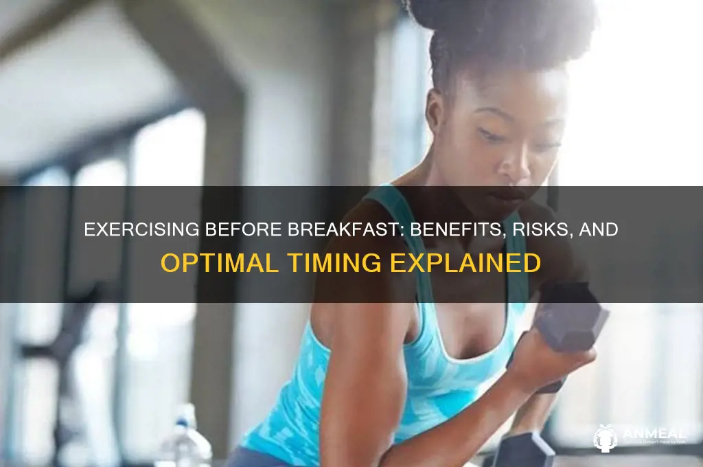 is exercising before breakfast bad