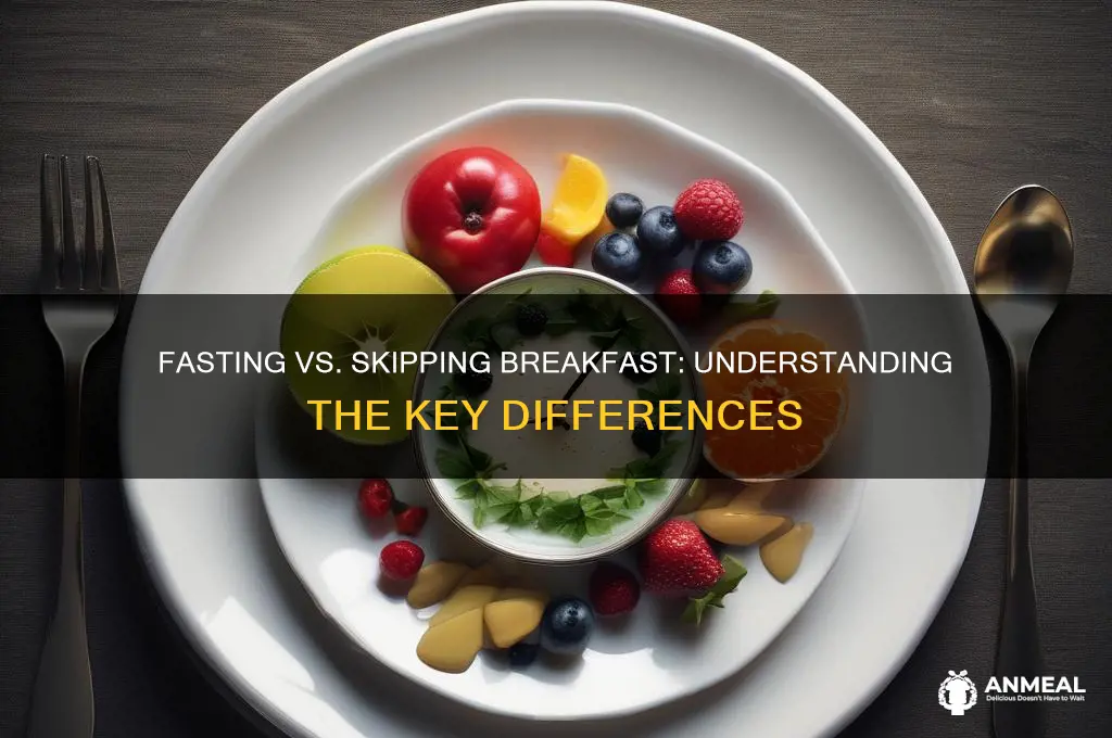 is fasting the same as skipping breakfast