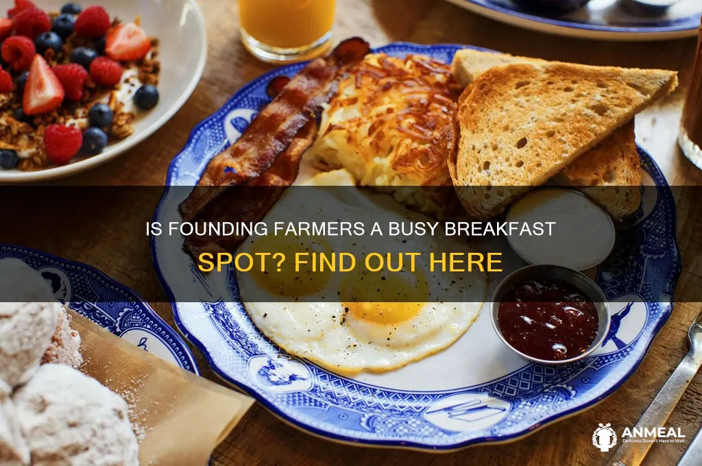 is founding farmers busy ofr breakfast