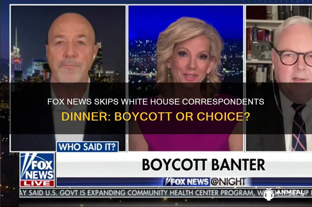 is fox news boycotting the white house correspondents dinner