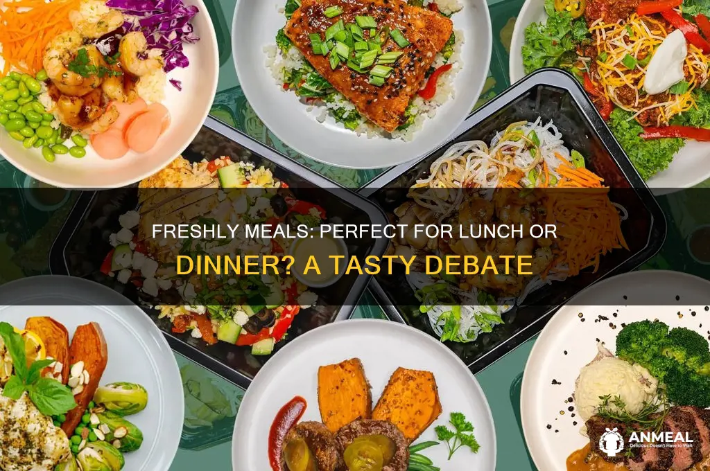 is freshly for lunch or dinner