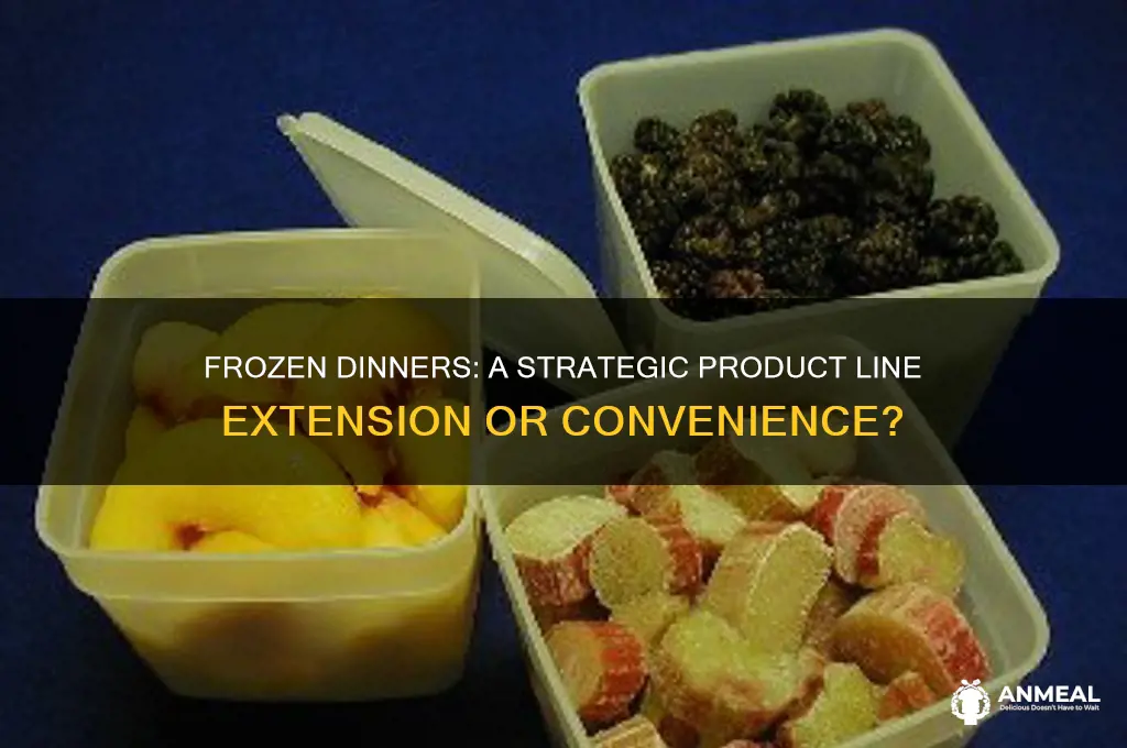 is frozen dinner an example of extention of product line