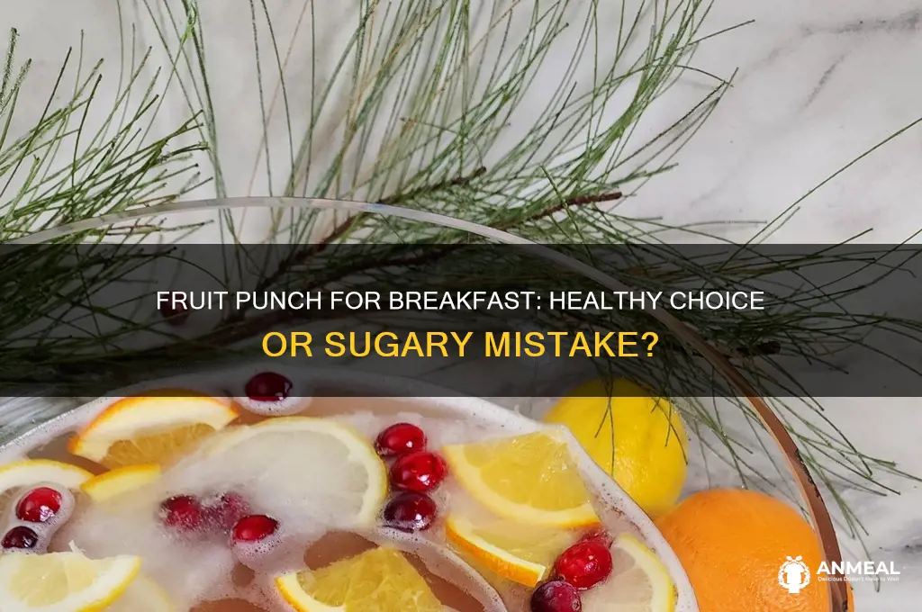 is fruit punch a breakfast drink