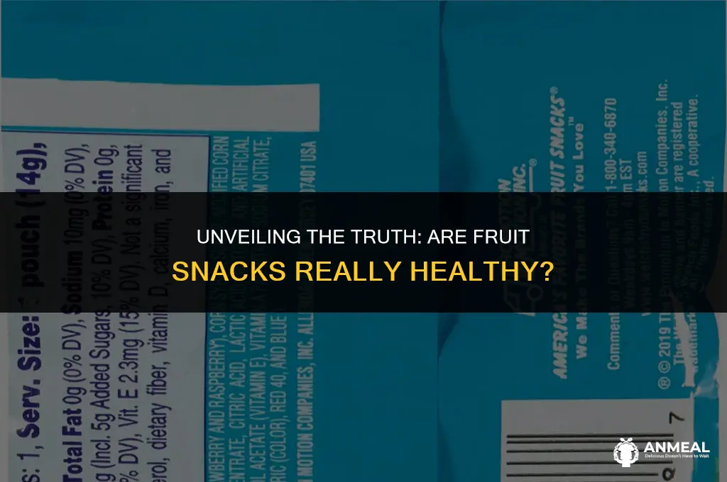 is fruit snacks healthy