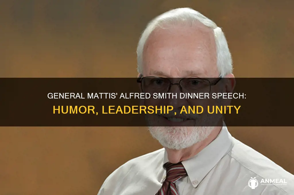 is general mattis speech alfred smith dinner