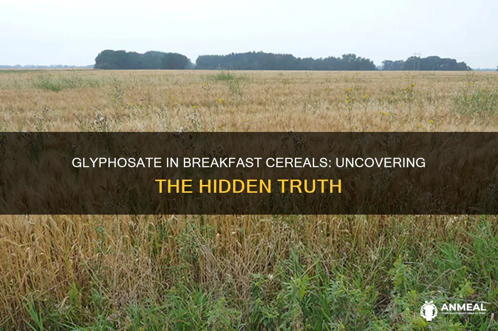 is glycophosphate in our breakfast cereals