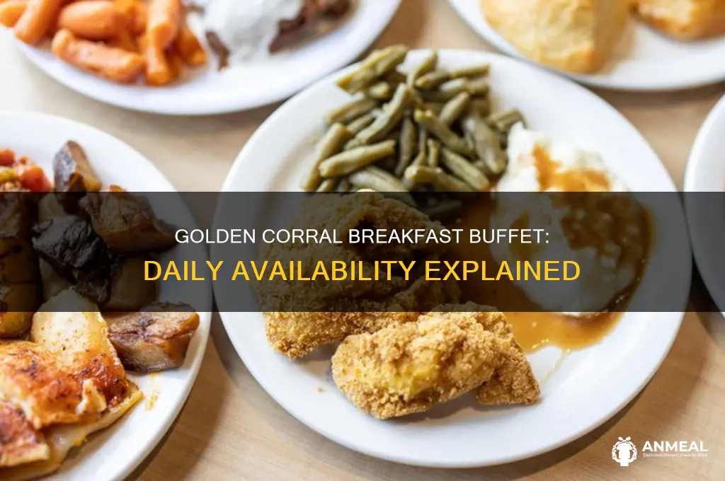 is golden corral breakfast buffet every day