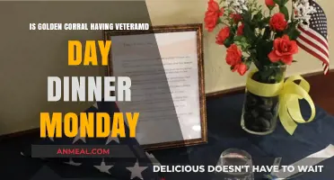 Golden Corral's Veterans Day Dinner: Monday Plans and Details