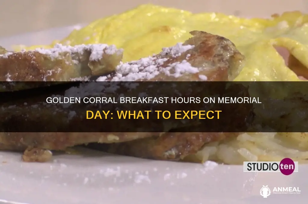 is golden corral open for breakfast on memorial day