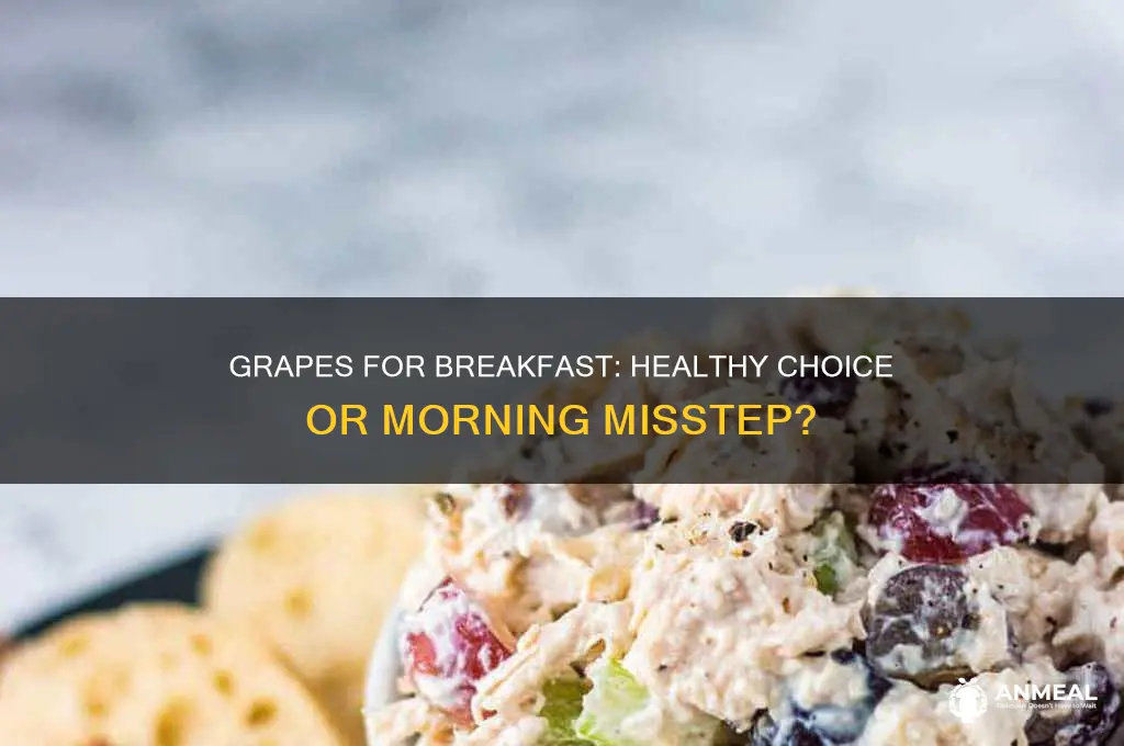 is grapes okay for breakfast