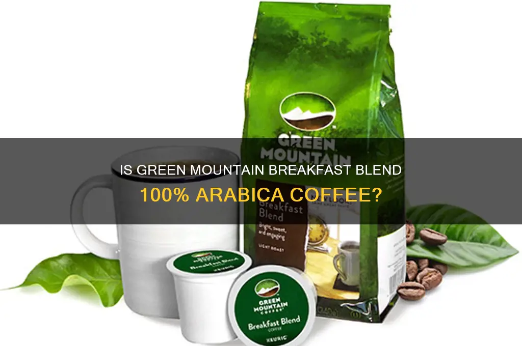is green mountain breakfast blend coffee 100 arabica coffee