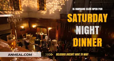 Harvard Club Saturday Night Dinner Availability: What You Need to Know