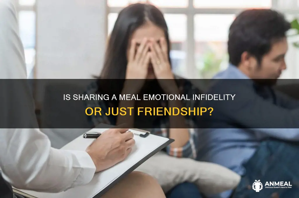 is having dinner with someone else cheating