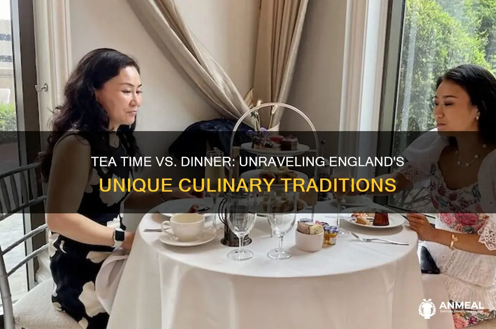 is having tea the same dinner in england
