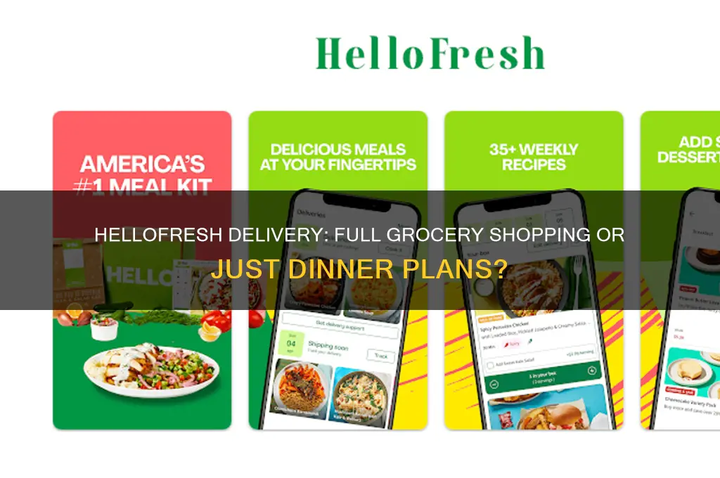 is hellofresh sending all groceries or just dinner plans