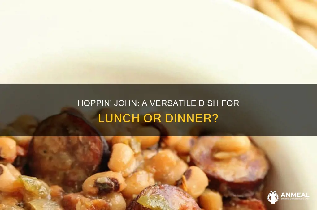 is hoppin john for lunch or dinner