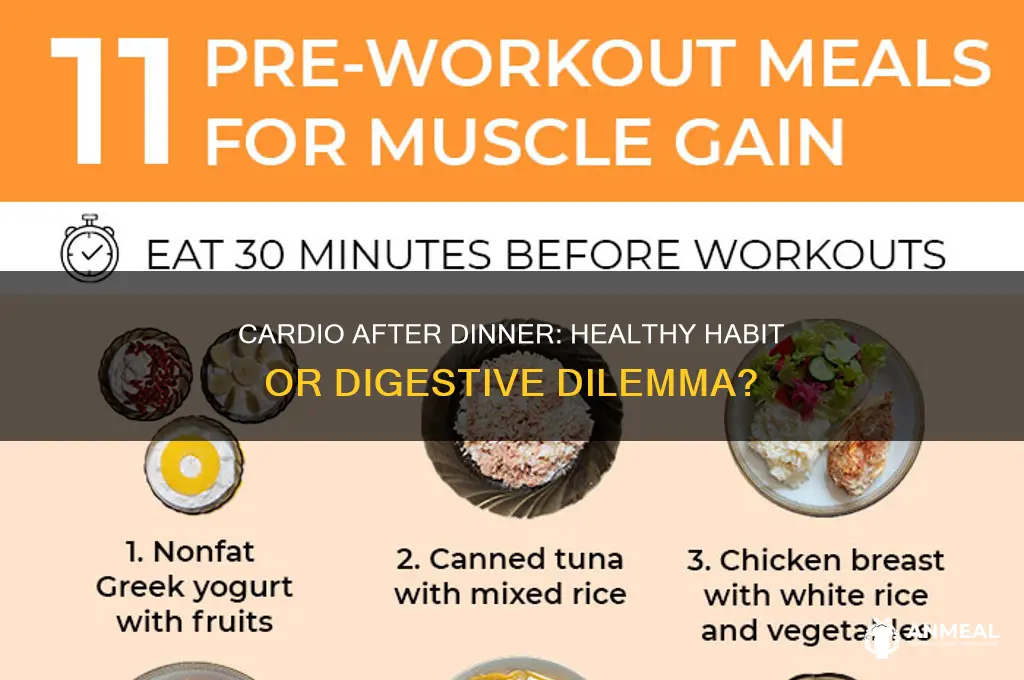 is it bad to do cardio after dinner