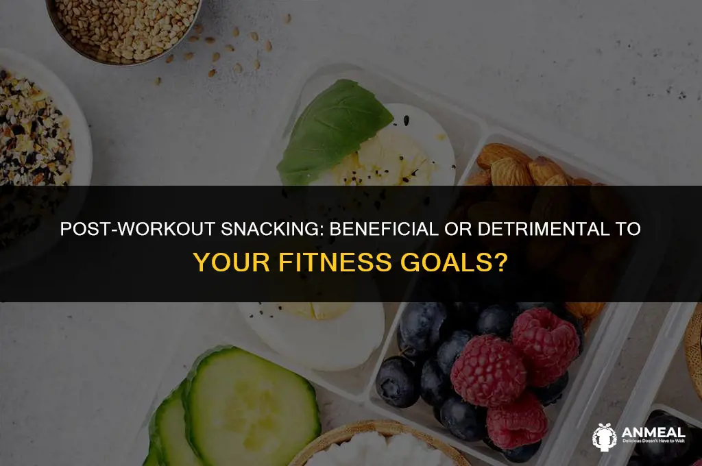 is it bad to eat a snack after a workout