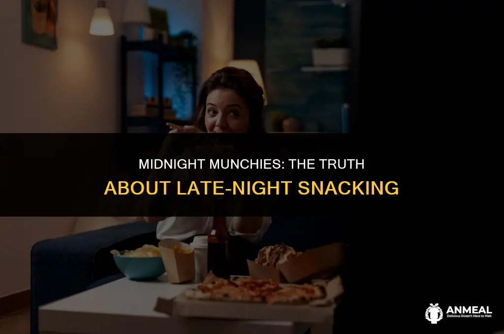is it bad to eat a snack late at night