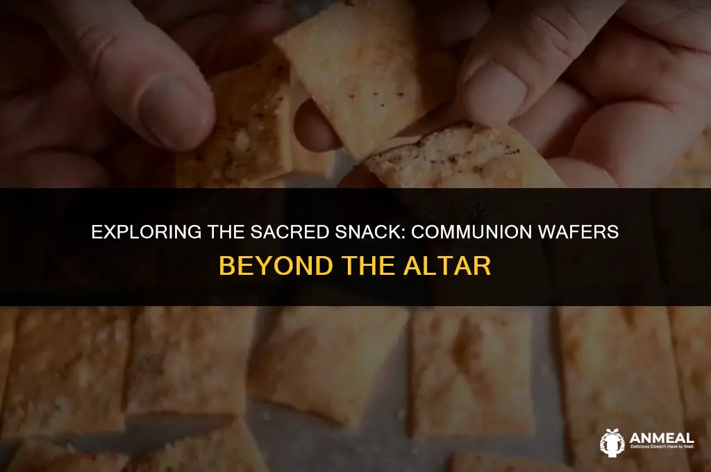 is it bad to eat communion wafers as a snack